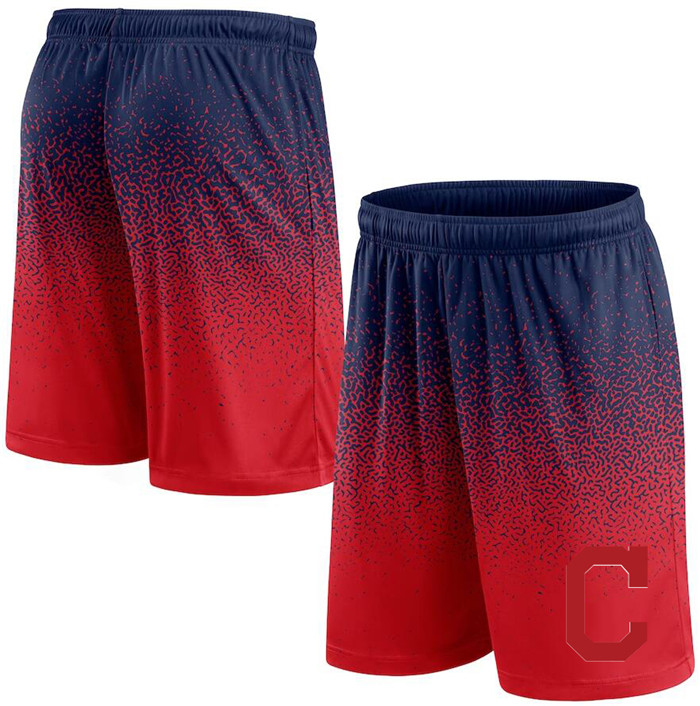 Men's Cleveland Guardians Navy/Red Ombre Shorts